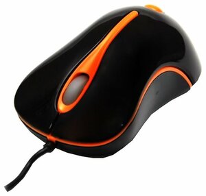 Компактная мышь DeTech DE-3048 Black-Orange USB