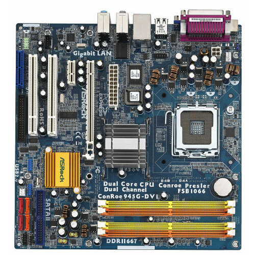 Материнская плата ASRock ConRoe945G-DVI s775 213800₽