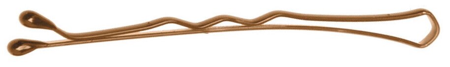 Невидимки DEWAL коричневые, волна, 50 мм, в коробке, 200 г