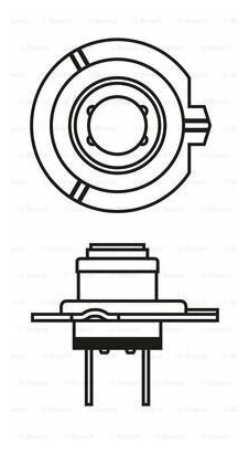 Лампа автомобильная BOSCH H7 Gigalight +150% 1987301137