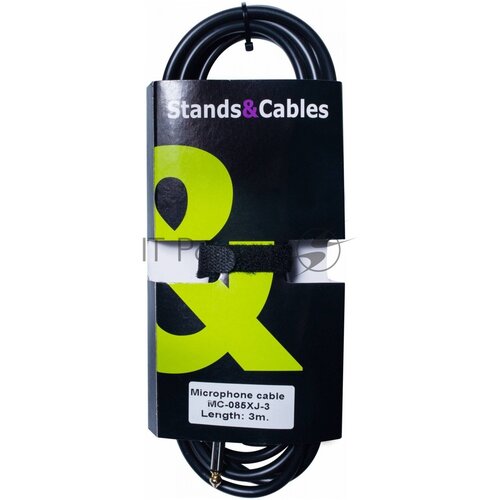 Кабель Stands & Cables MC-085XJ-3 микрофон hama h 46060 dm60 90 гц 10 кгц 70 дб 6 3 мм jack моно адапт 6 3 3 5 мм 3 0 м черн 00046060