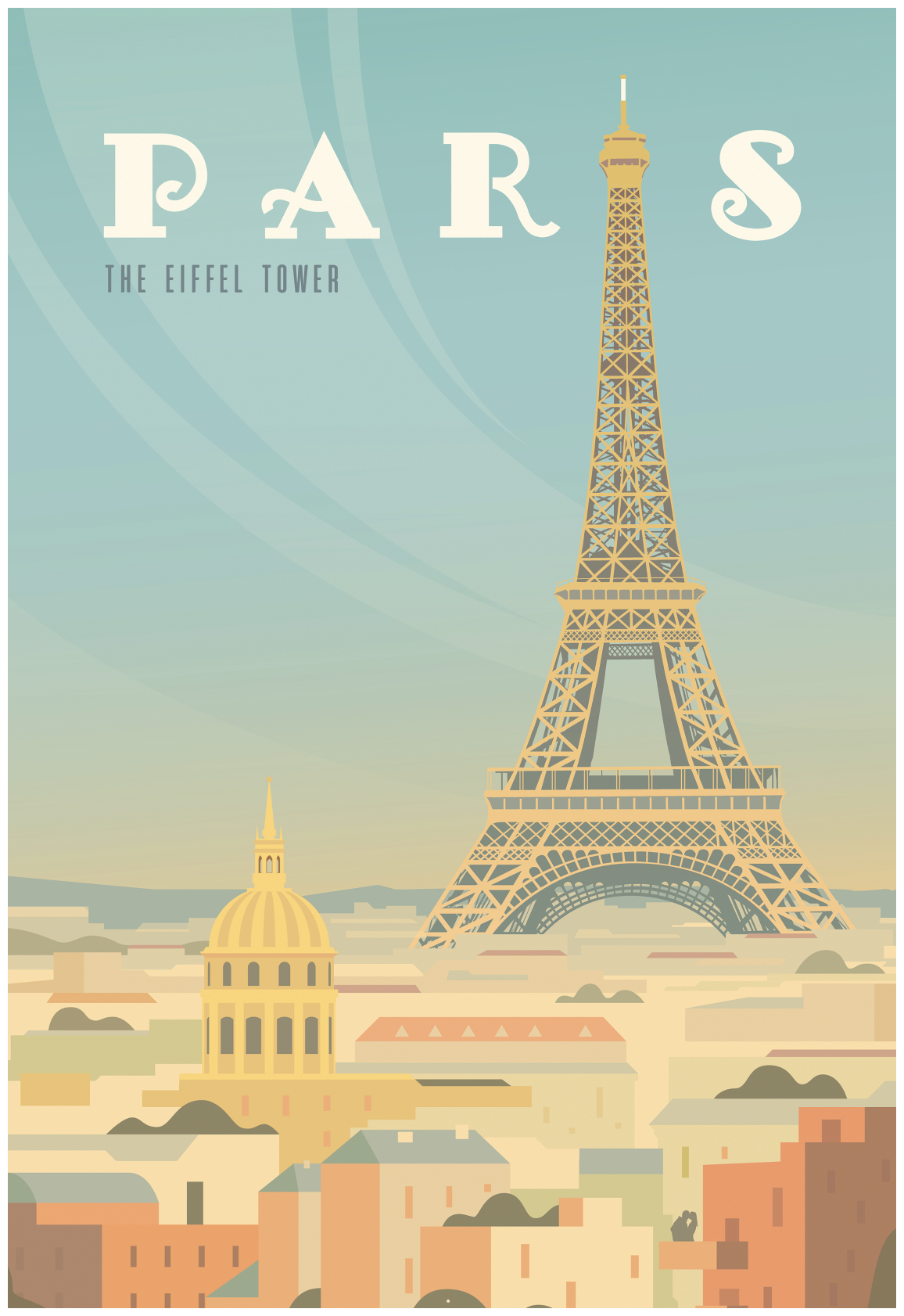 Постер / Плакат / Картина на холсте Париж