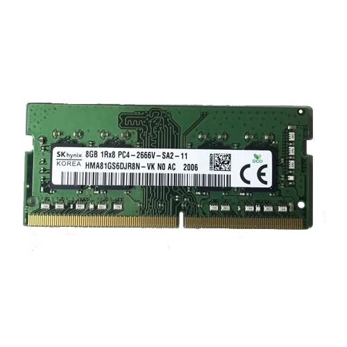 Оперативная память Hynix 8 ГБ DDR4 2666 МГц SODIMM CL19 HMA81GS6DJR8N-VK 379900₽