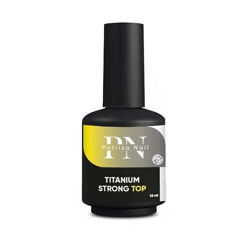 Patrisa Nail Верхнее покрытие Titanium Strong Top, прозрачный, 8 мл