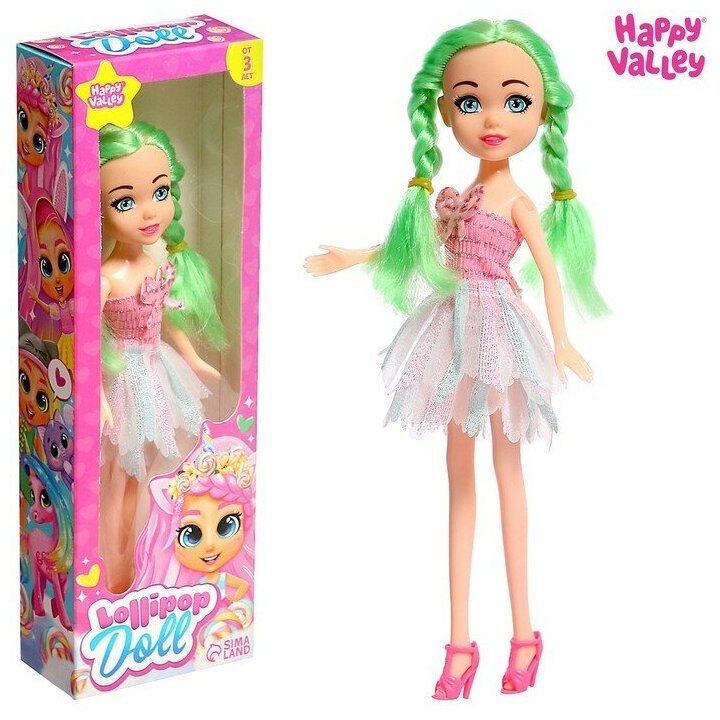 Кукла Lollipop doll, цветные волосы, микс 1 шт