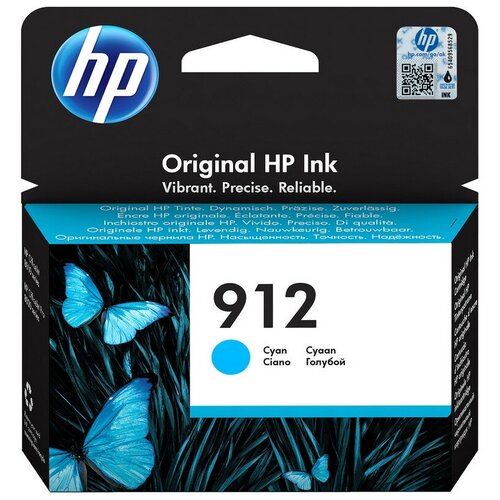 Картридж струйный HP 912 3YL77AE гол. для OfficeJet 801x/802x совместимый картридж ds 3yl77ae 912 c голубой