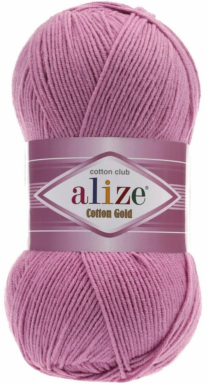 Пряжа Alize Cotton Gold (Коттон Голд) - 1 шт Цвет: 98 розовый 55% хлопок, 45% акрил 100г 330м