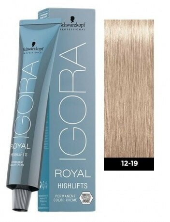 SCHWARZKOPF PROFESSIONAL 12-21 краска для волос, специальный блондин пепельный сандрэ / Igora Royal 60 мл - фото №9