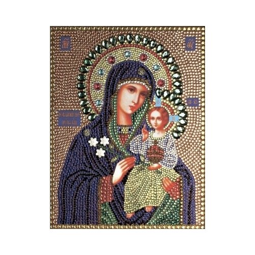 фото Богородица неувядаемый цвет набор для выкладывания стразами 28х22 преобрана 59