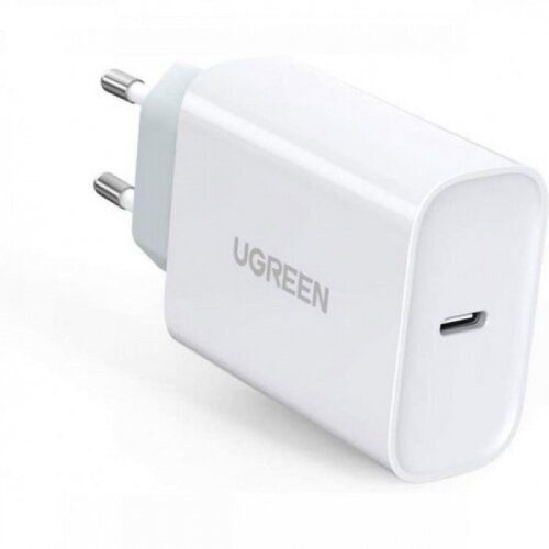 Сетевое зарядное устройство Ugreen CD127 (70161) PD 30 Вт USB-C Wall Charger EU, белый