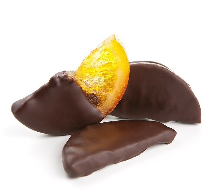 Апельсиновые дольки в молочном шоколаде, 160 гр. - фотография № 1