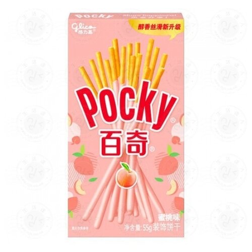 Покки POCKY 55г Палочки со вкусом персика, Китай