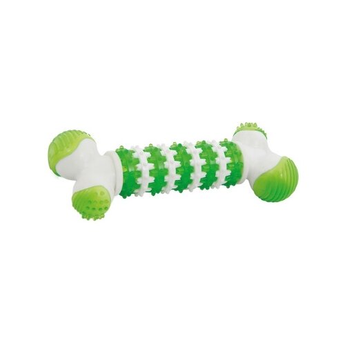 фото Косточка для собак грызлик ам косточка dental nylon (6240/30.gr.039) зеленый/белый