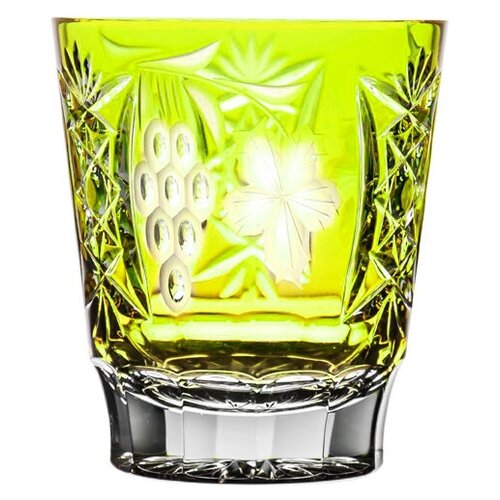Стакан низкий 390 мл, светло-зеленый, GRAPE, Ajka Crystal