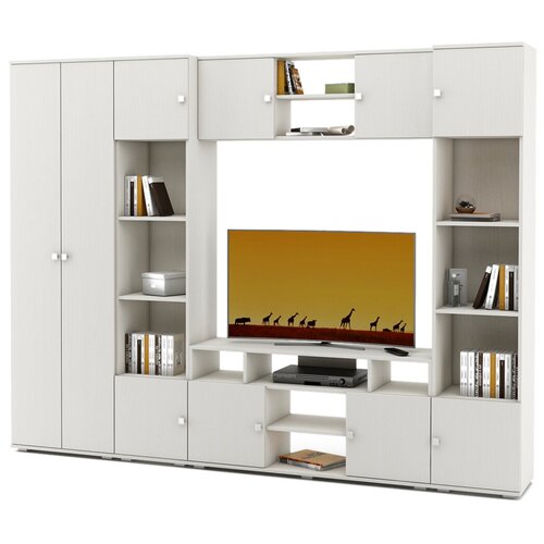 Стенка МФ Владимир Тунис-3 корпусфасад белое дерево 38635₽