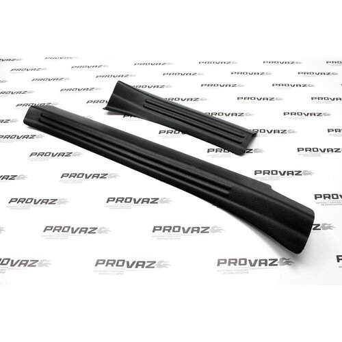 Накладки защита на пороги дверей для Volkswagen Touareg / Туарег 2014-2017 АБС пластик, 4 детали в комплекте, в проем дверей