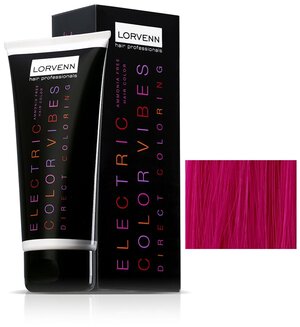 Краска ELECTRIC COLOR VIBES для окрашивания волос LORVENN HAIR PROFESSIONALS фуксиевый Сатурн 90 мл