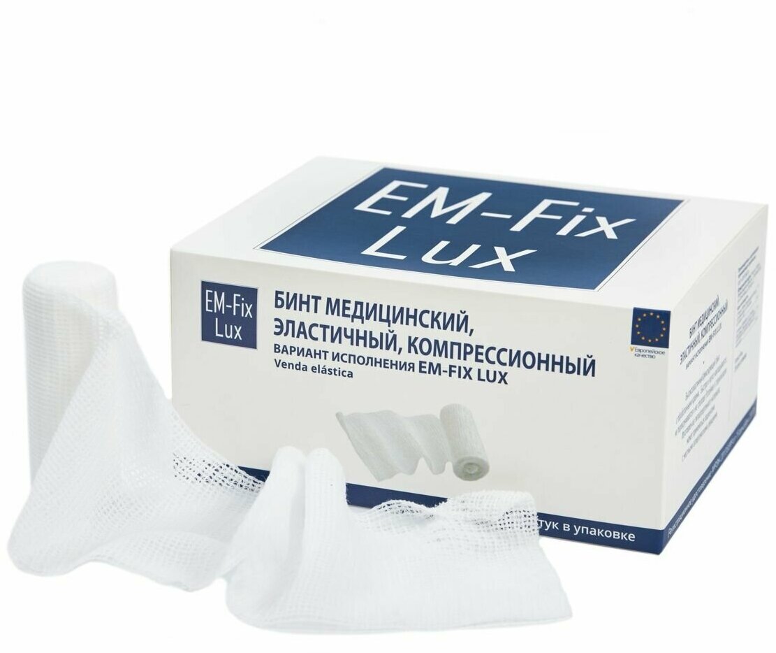 EM-FIX LUX бинт 6смx4м (20 штук в упаковке)