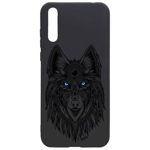 фото Ультратонкая защитная накладка gleam 3d для huawei y8p / honor 30i с принтом "grand wolf" gosso