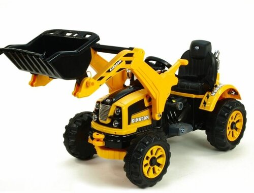 Спецтехника Jiajia Детский электромобиль трактор на аккумуляторе 12V / желтый - JS328A-Y