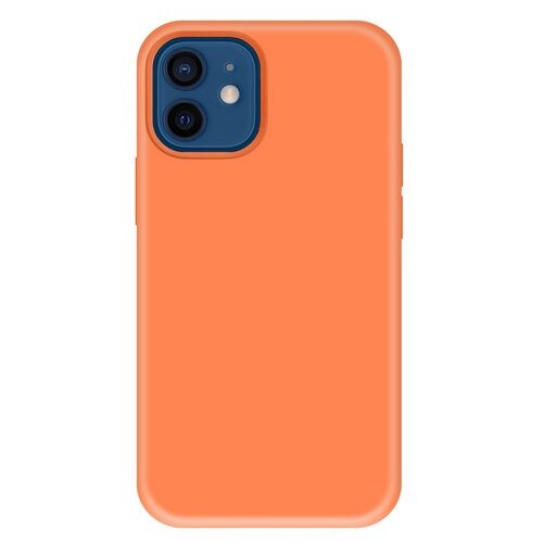 Krutoff / Чехол-накладка Krutoff Silicone Case для iPhone 12/12 Pro (Айфон 12/12 Про) оранжевый