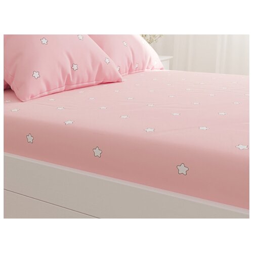 фото Простынь на резинке сказка "спящие звезды" (компаньон) натяжная простынь 140х200 см 2-спальная