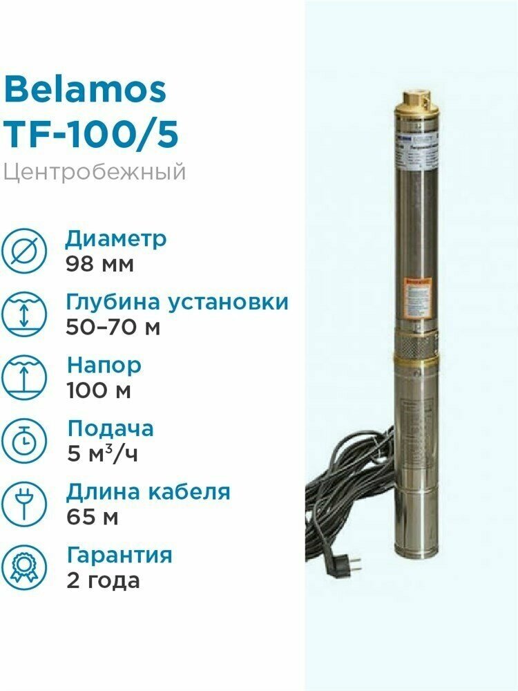 Скважинный насос BELAMOS TF-100 (1500 Вт)