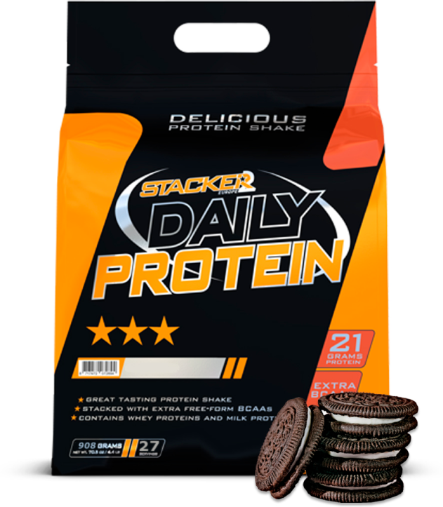 Протеин Daily Protein с BCAA и глютамином Stacker2 печенье-крем, 908 гр.