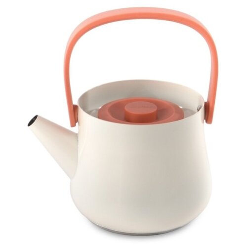 фото Berghoff чайник заварочный 2в1 ron 3900048 1 л, белый/оранжевый