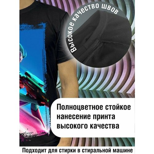 фото Футболка будь на стиле, хлопок, размер xl, черный