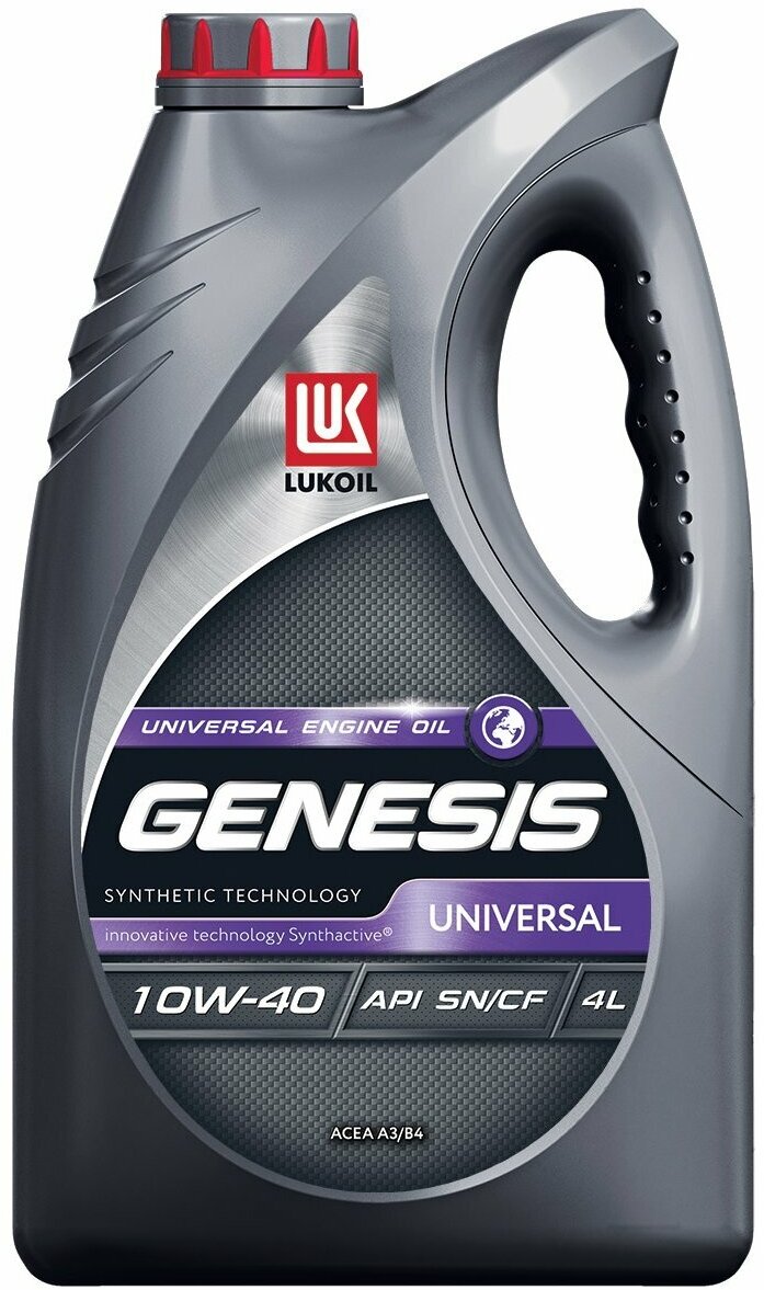 Масло моторное Лукойл Genesis Universal 10W-40 полусинтетическое 4 л 3148646