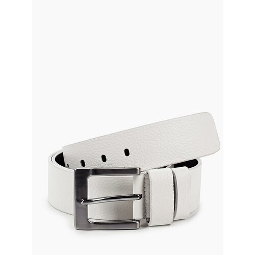 фото Ремень olio rosti, натуральная кожа, размер 130, длина 120 см., белый