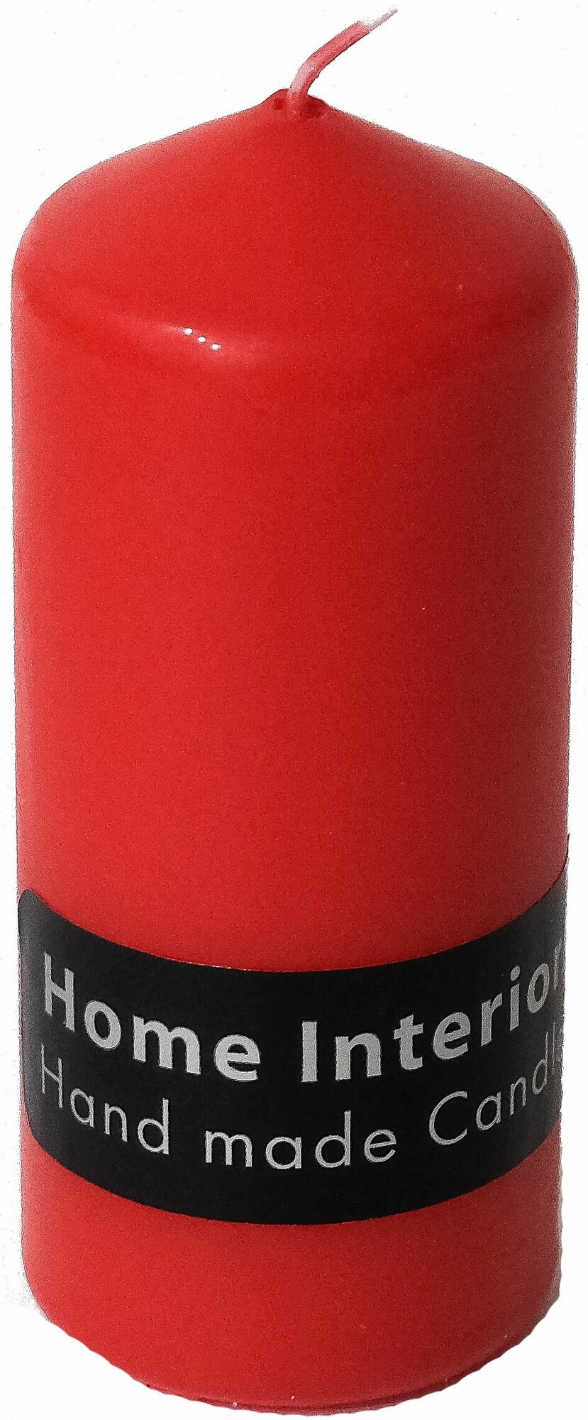 Свеча-столбик 50x120 мм, цвет красный