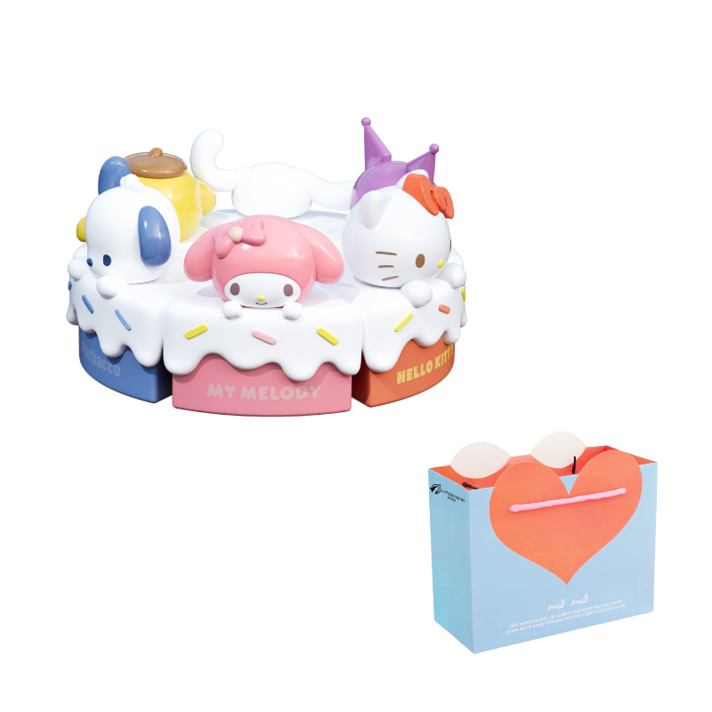 Wolf Bowang X Sanrio Kuromi Hello Kitty Slice Cake Collection Мультяшный креативный мерч по IP