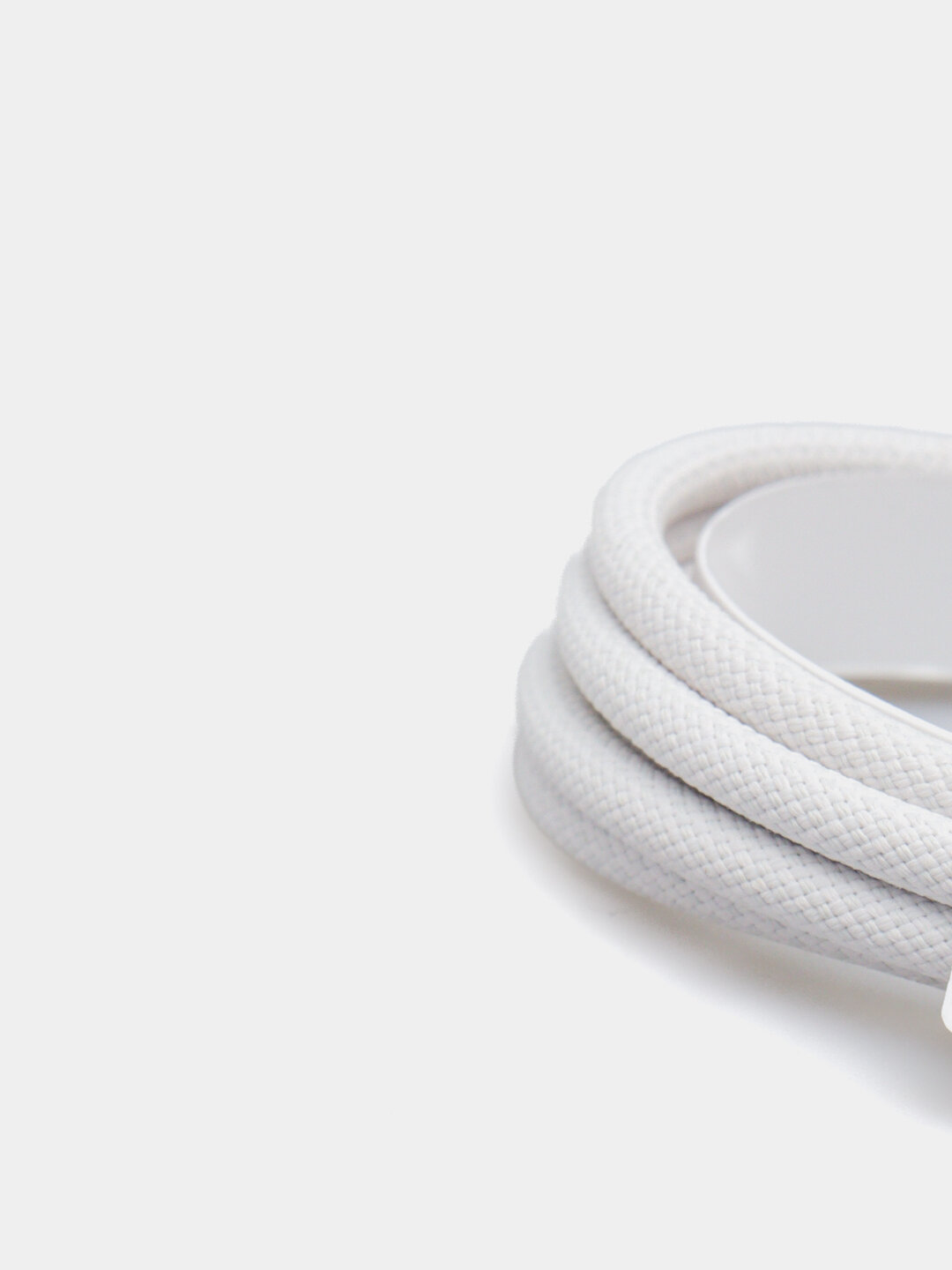 Кабель 60W PD, нейлон, Type-C, для iPhone и MacBook, 1 м, белый — фото 1