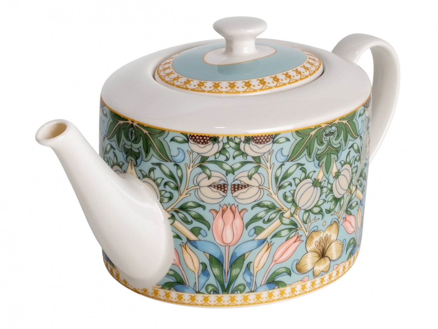 Чайник заварочный фарфоровый FIORETTA "FLOWERS" 1100 мл большой объем