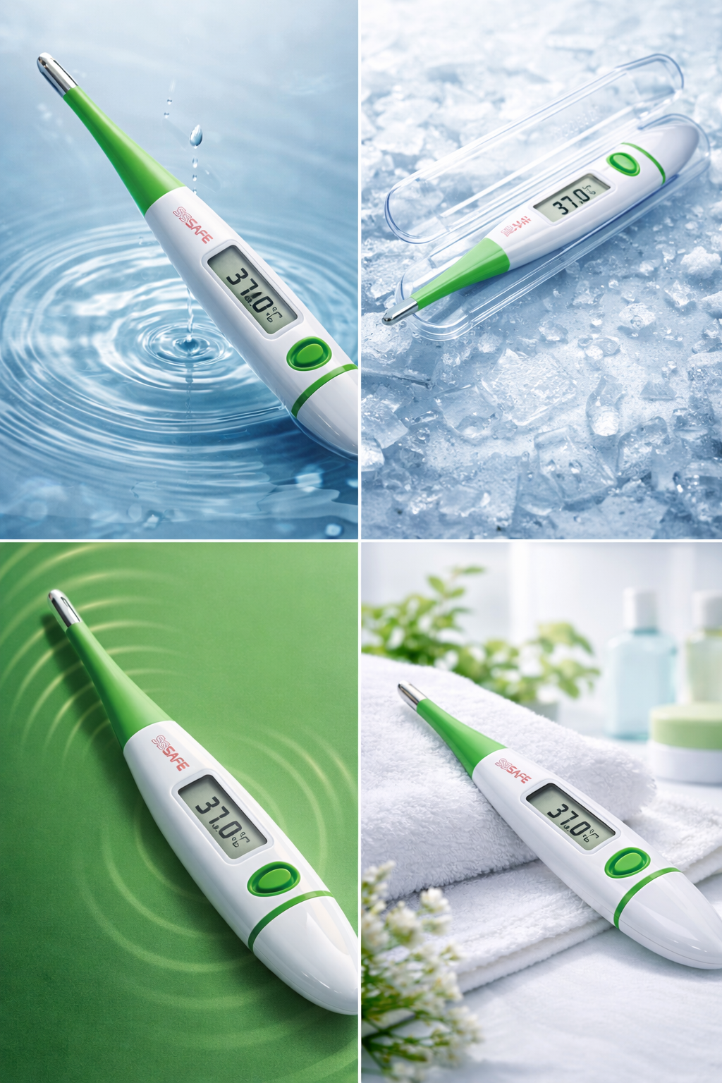 Электронный термометр SSSAFE DMT-4218, водонепроницаемый, звуковой сигнал — фото 1