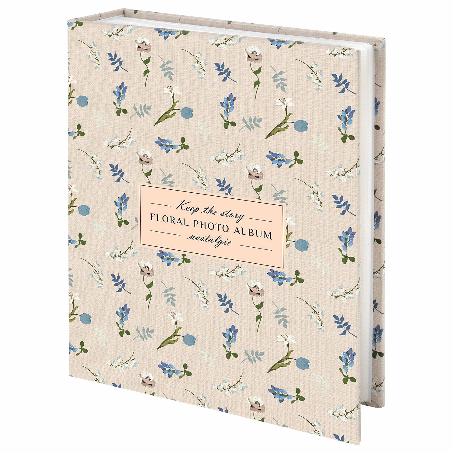 Фотоальбом Brauberg Vintage flowers, на 200 фото 10х15 см, твердая обложка 391428