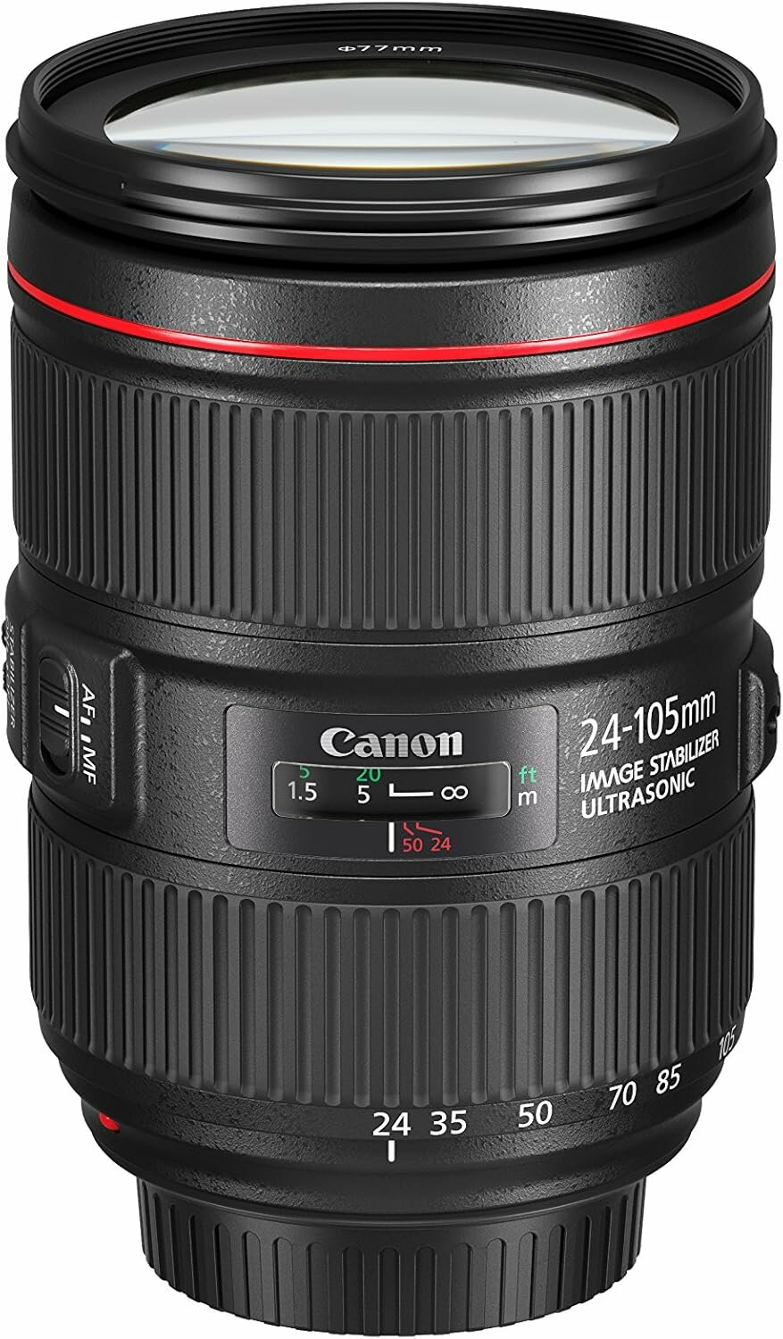 Объектив Canon EF 24-105mm f/4L IS II USM с стабилизацией, черный