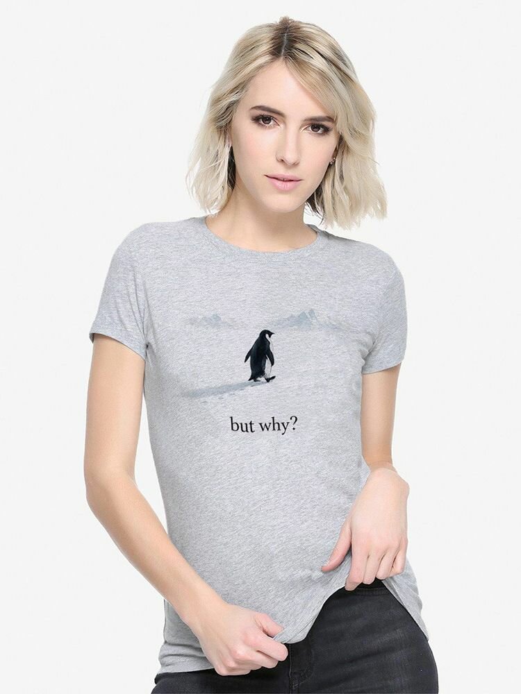 Футболка Dream Shirts Одинокий Пингвин / But Why / Женская