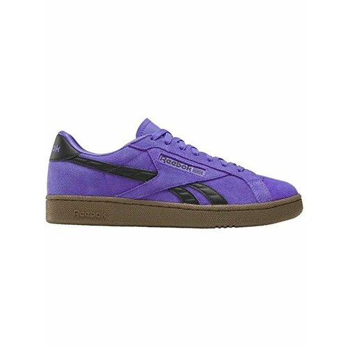 фото Кеды reebok club c grounds uk, полнота f (eu)/ на среднюю стопу, размер 10,5 us, фиолетовый