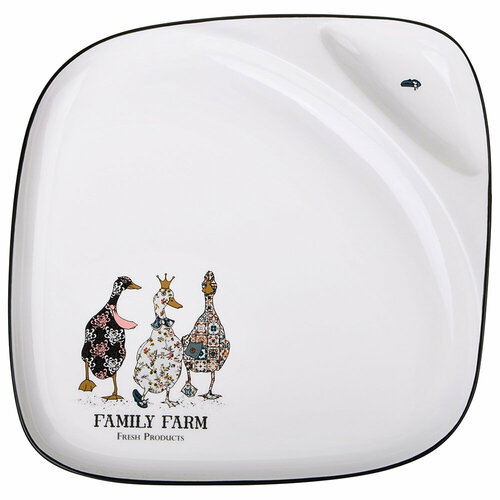 Тарелка обеденная lefard family farm 2 секции 26*2,5 см KSG-263-1418