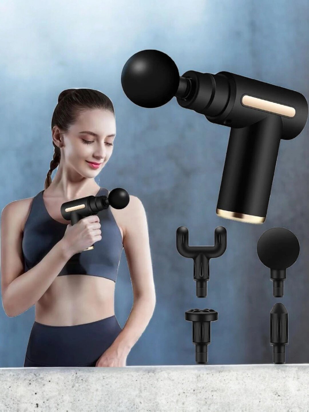 Массаж, Массажер массажные аппараты для всех телах с 4 насадками