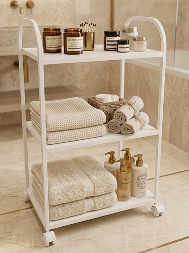 Изображение товара Тележка косметологическая парикмахерская на колесах, этажерка