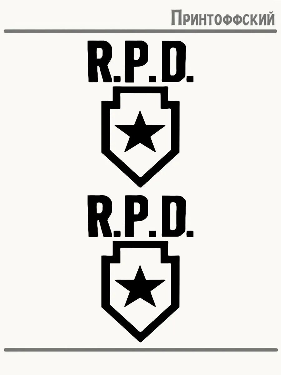 2-е (Две) Термонаклейки Raccoon Police Department