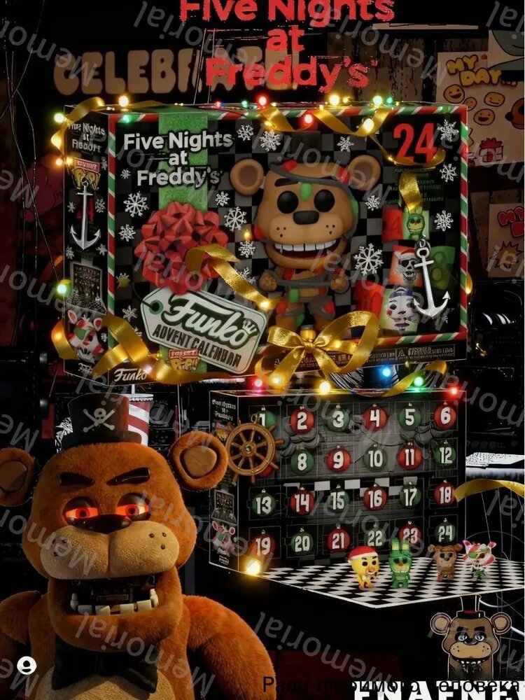 Адвент календарь Five Nights at Freddy's с 24 минифигурками из винила