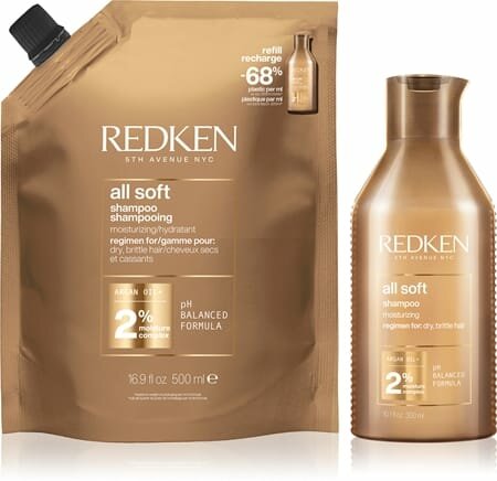 Косметический набор для волос Redken All Soft, питательный для сухих и ломких волос, 300 мл и 500 мл