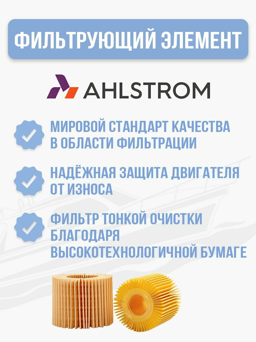 HF131 Фильтр масляный для Suzuki DF 8, 9.9, 15 - 16510-05240, 16510-45H10, ZS170MM-2, ZS174MN-3, 174MN-5 CBS300 NB300