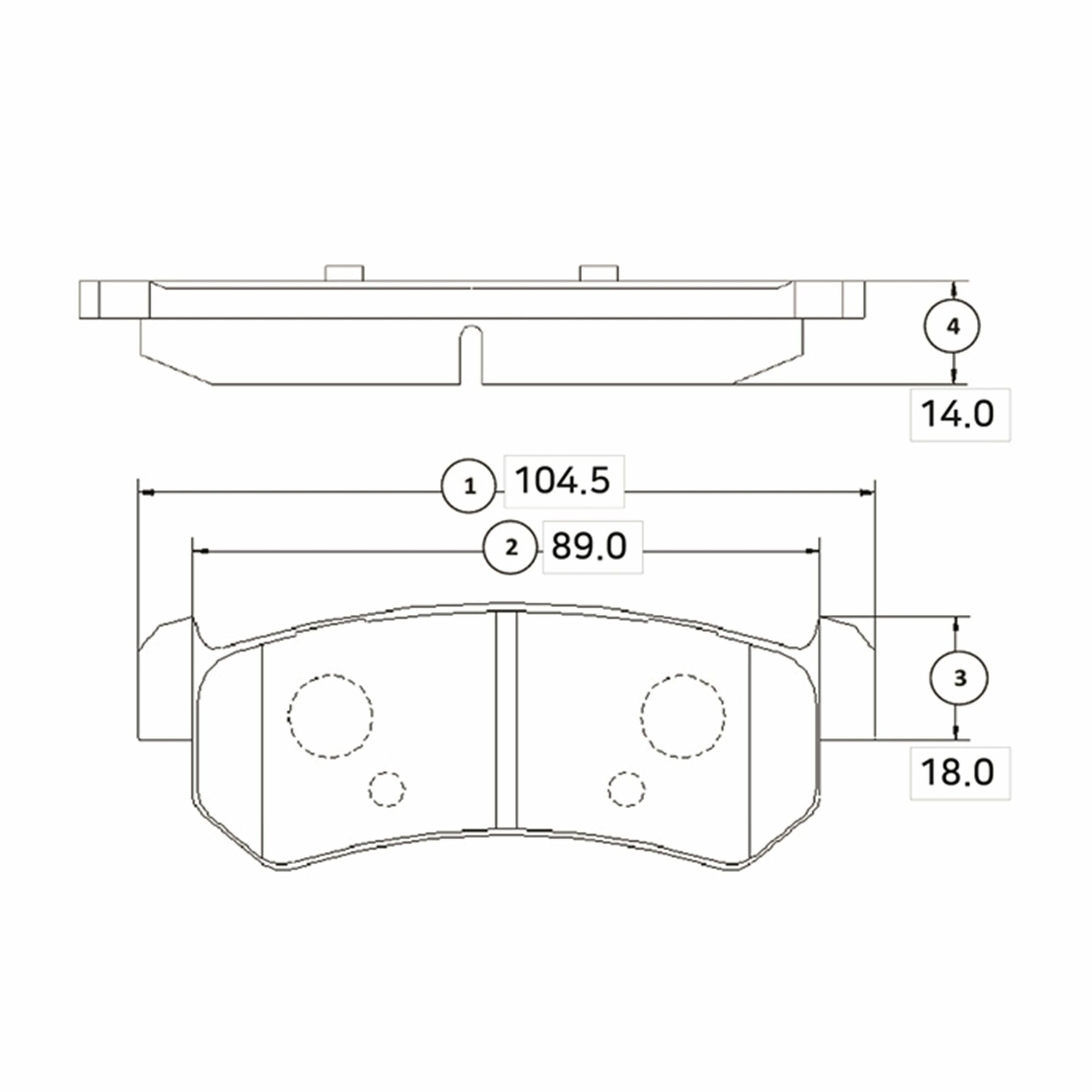 GK0442 Колодки тормозные CHEVROLET -06 задн. (CKKD14)