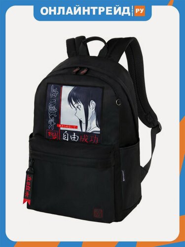 Изображение товара Рюкзак Brauberg 272568 FASHION CITY универсальный, карман-антивор, Anime Girl, черный, 44х31х16 см